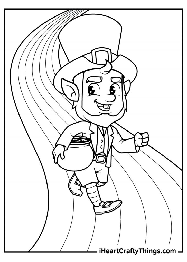 Leprechaun Coloring Pages Free Printable 91