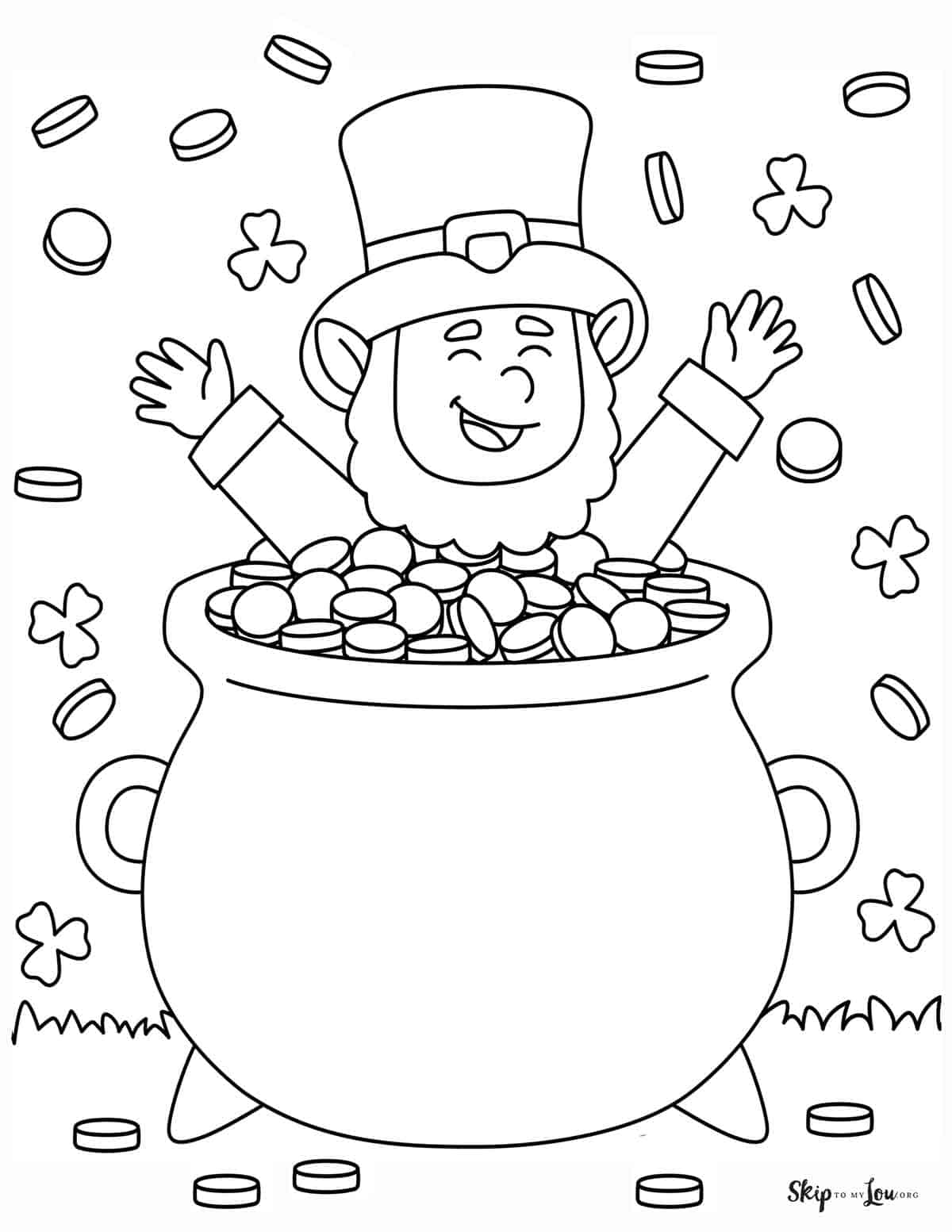 Leprechaun Coloring Pages Free Printable 97