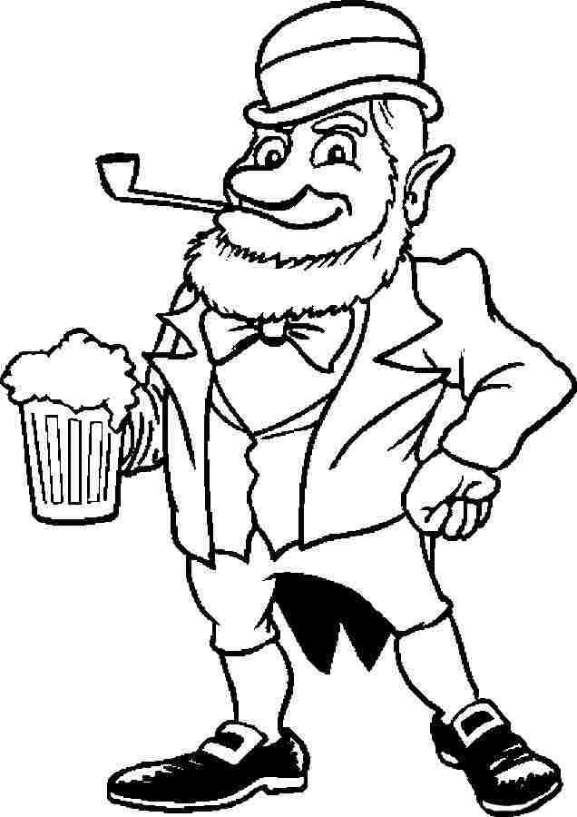 Leprechaun Coloring Pages Free Printable 98