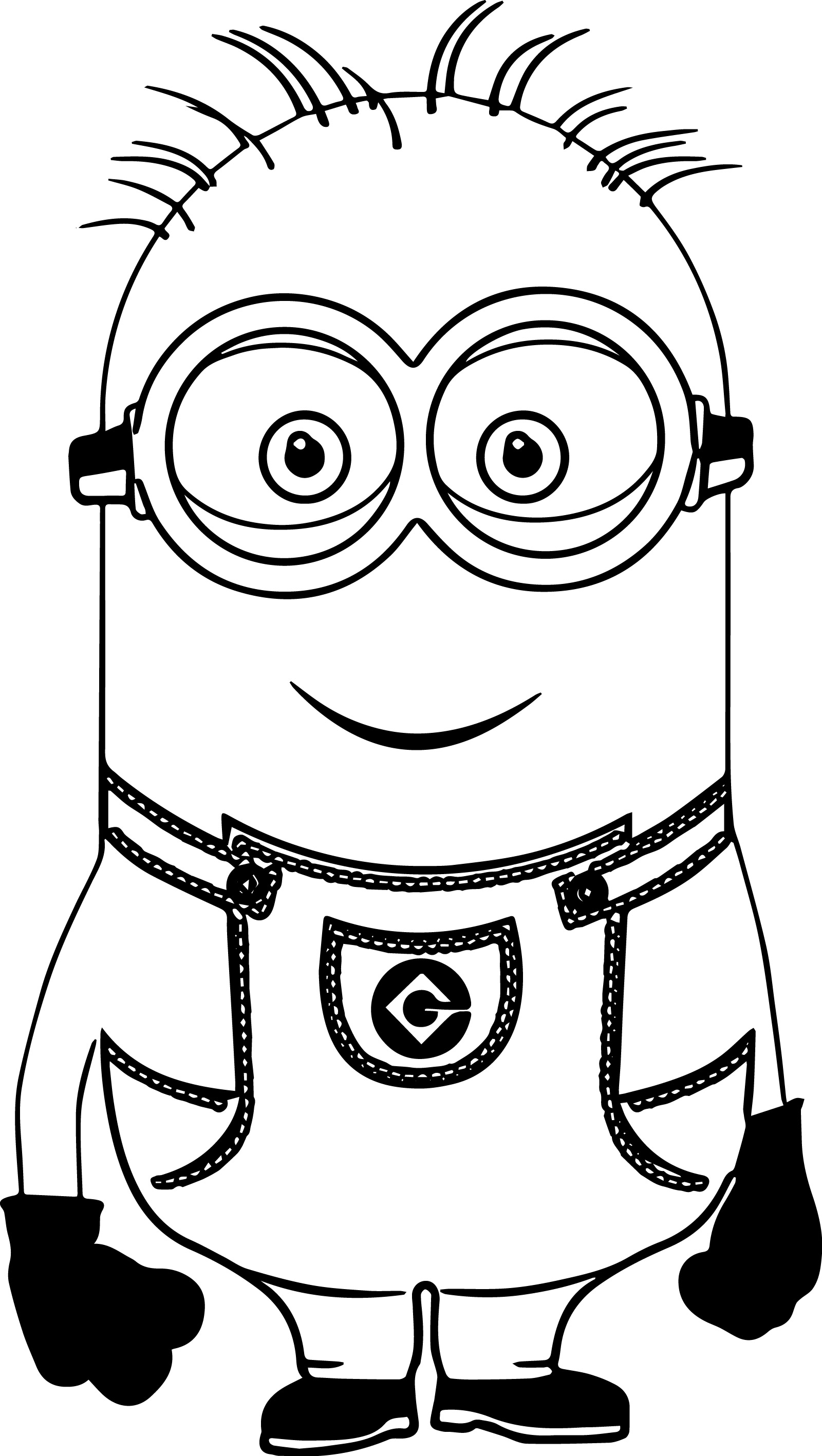 Minion Stuart Coloring Pages FREE Printable 100