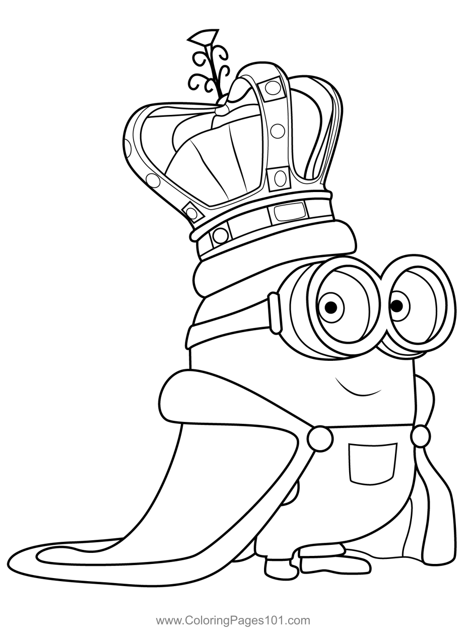 Minion Stuart Coloring Pages FREE Printable 108