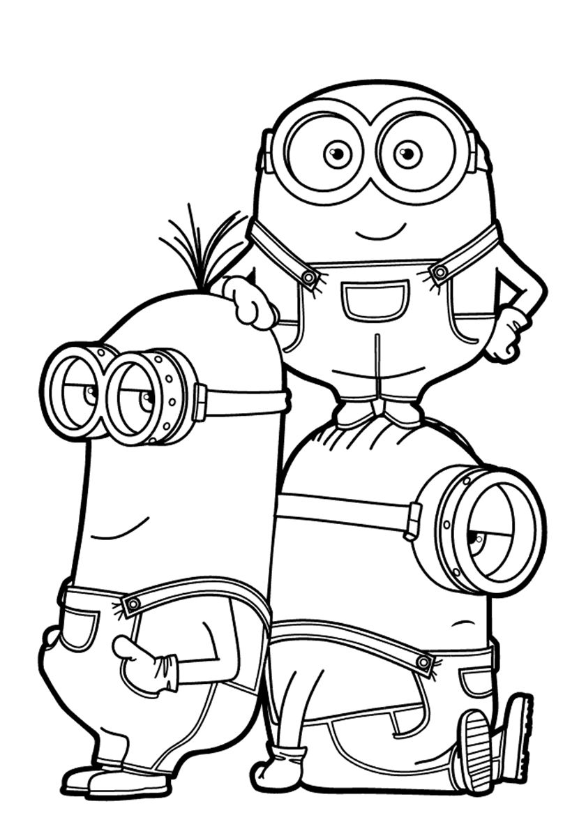 Minion Stuart Coloring Pages FREE Printable 18