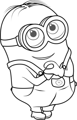 Minion Stuart Coloring Pages FREE Printable 21