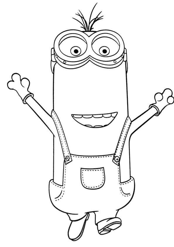 Minion Stuart Coloring Pages FREE Printable 22