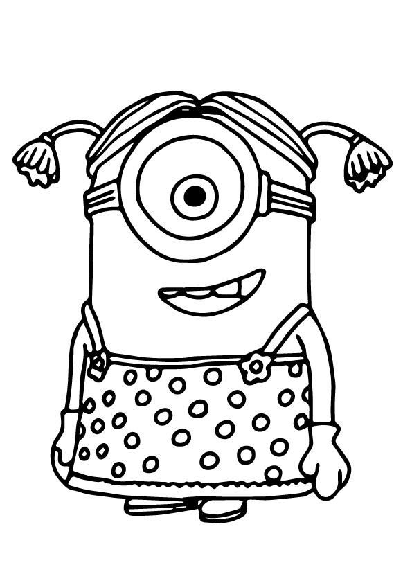 Minion Stuart Coloring Pages FREE Printable 26