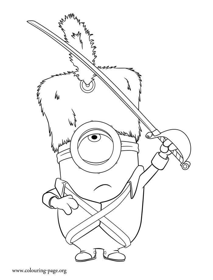 Minion Stuart Coloring Pages FREE Printable 39