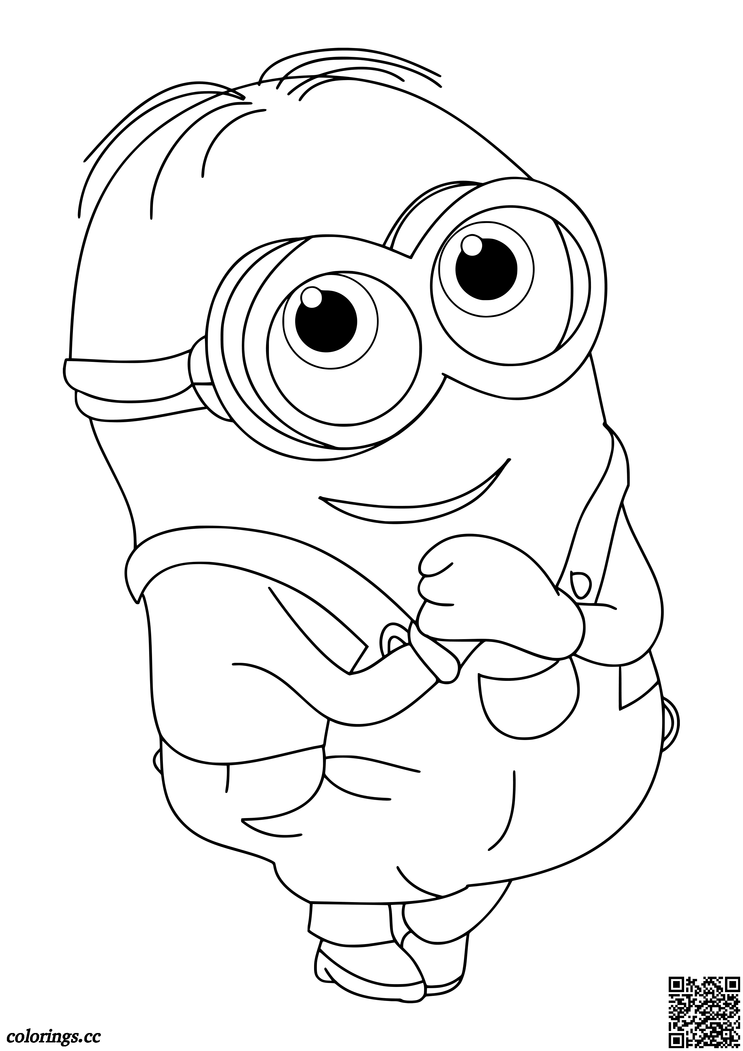 Minion Stuart Coloring Pages FREE Printable 41