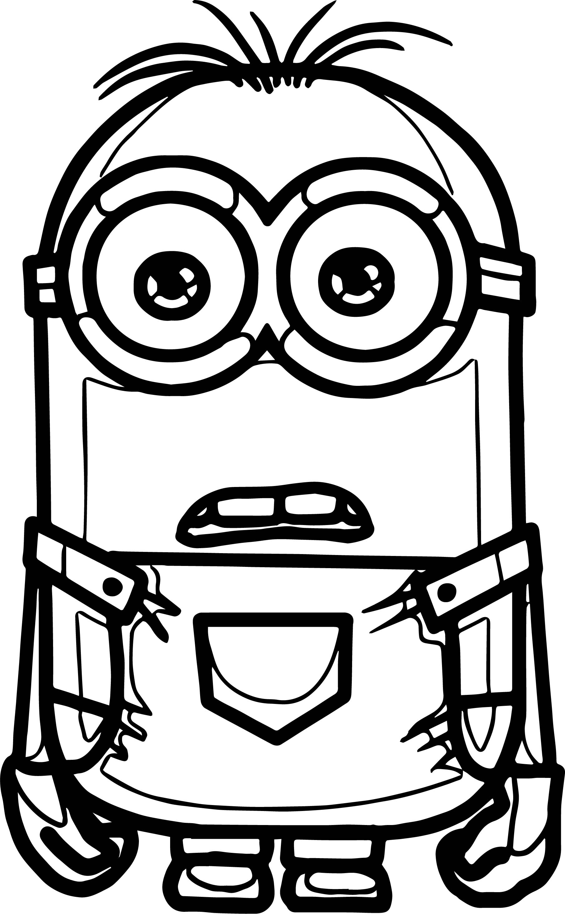 Minion Stuart Coloring Pages FREE Printable 42