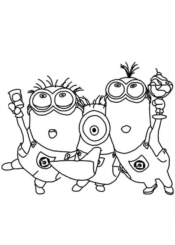 Minion Stuart Coloring Pages FREE Printable 45