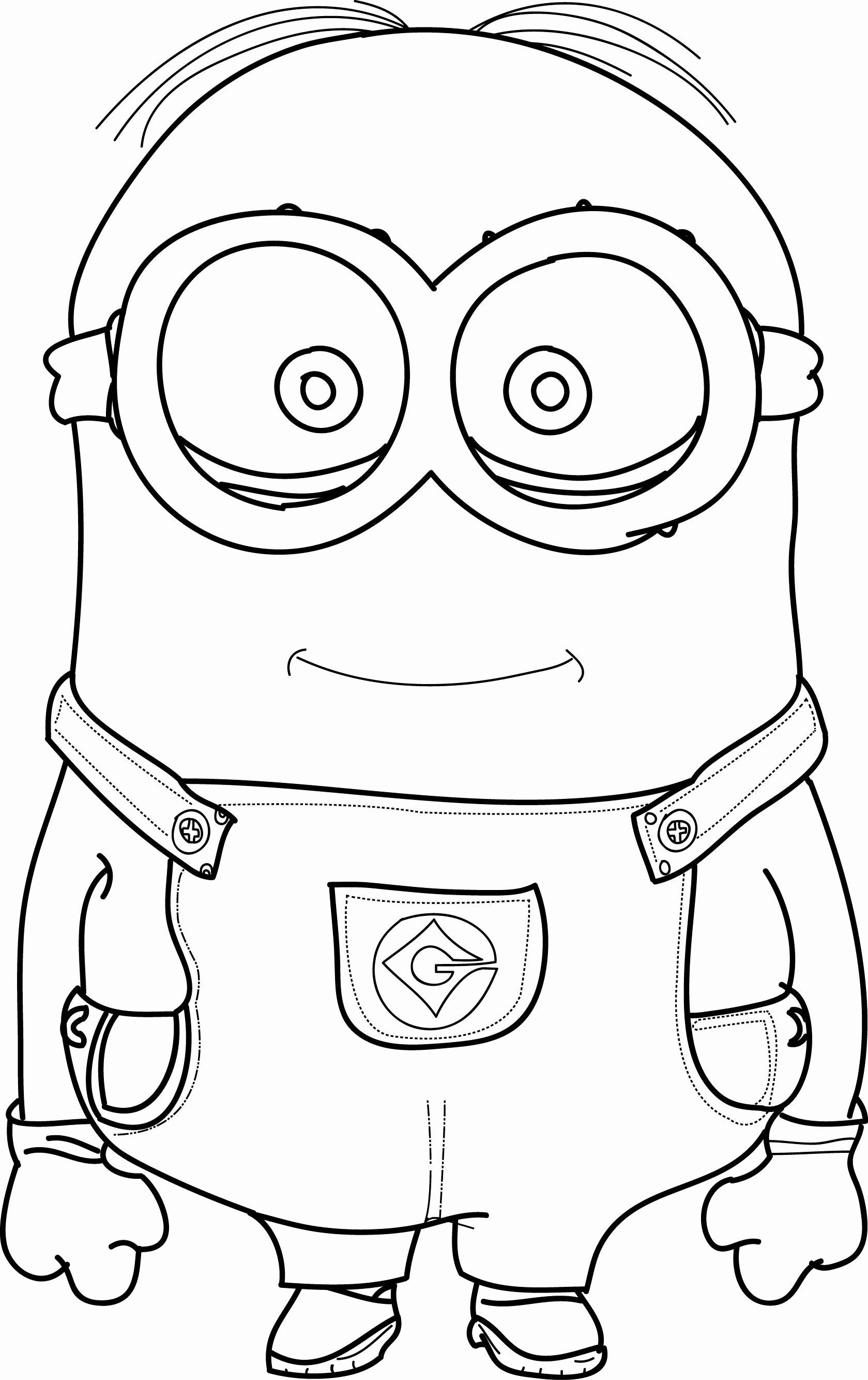 Minion Stuart Coloring Pages FREE Printable 46