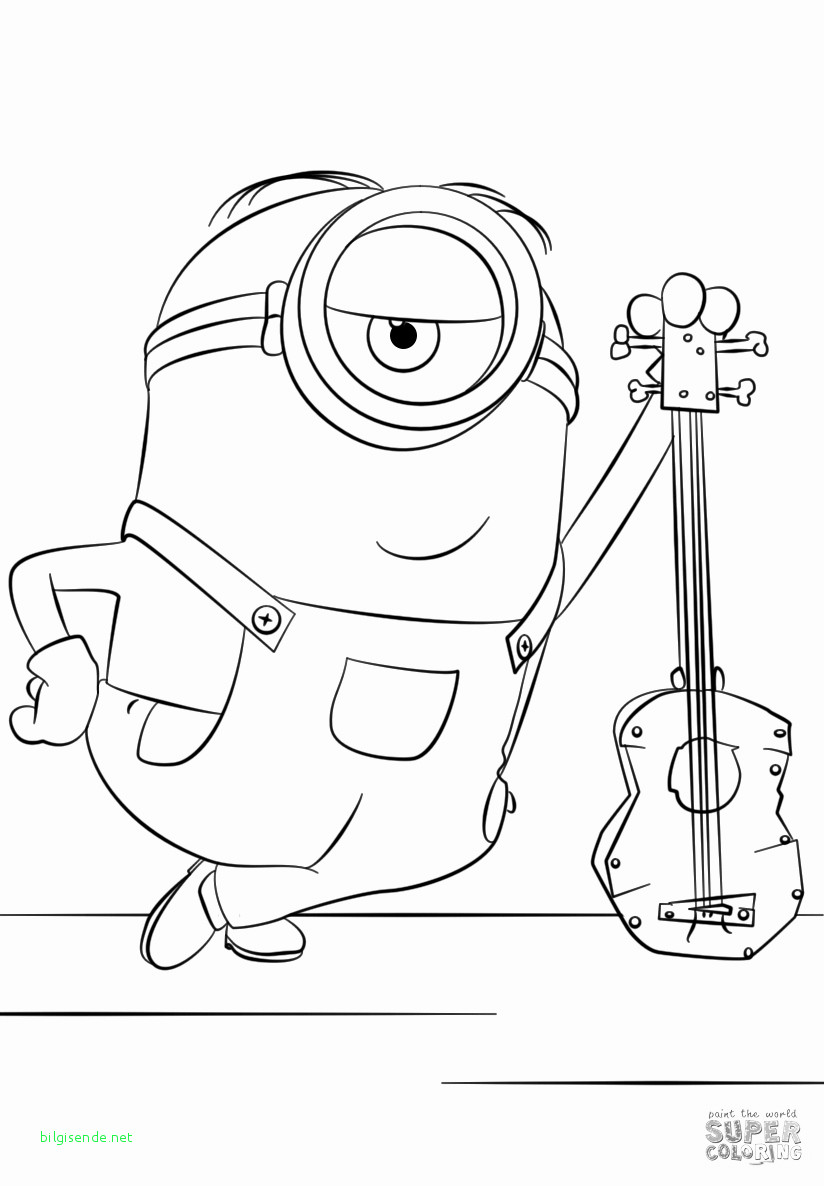 Minion Stuart Coloring Pages FREE Printable 51