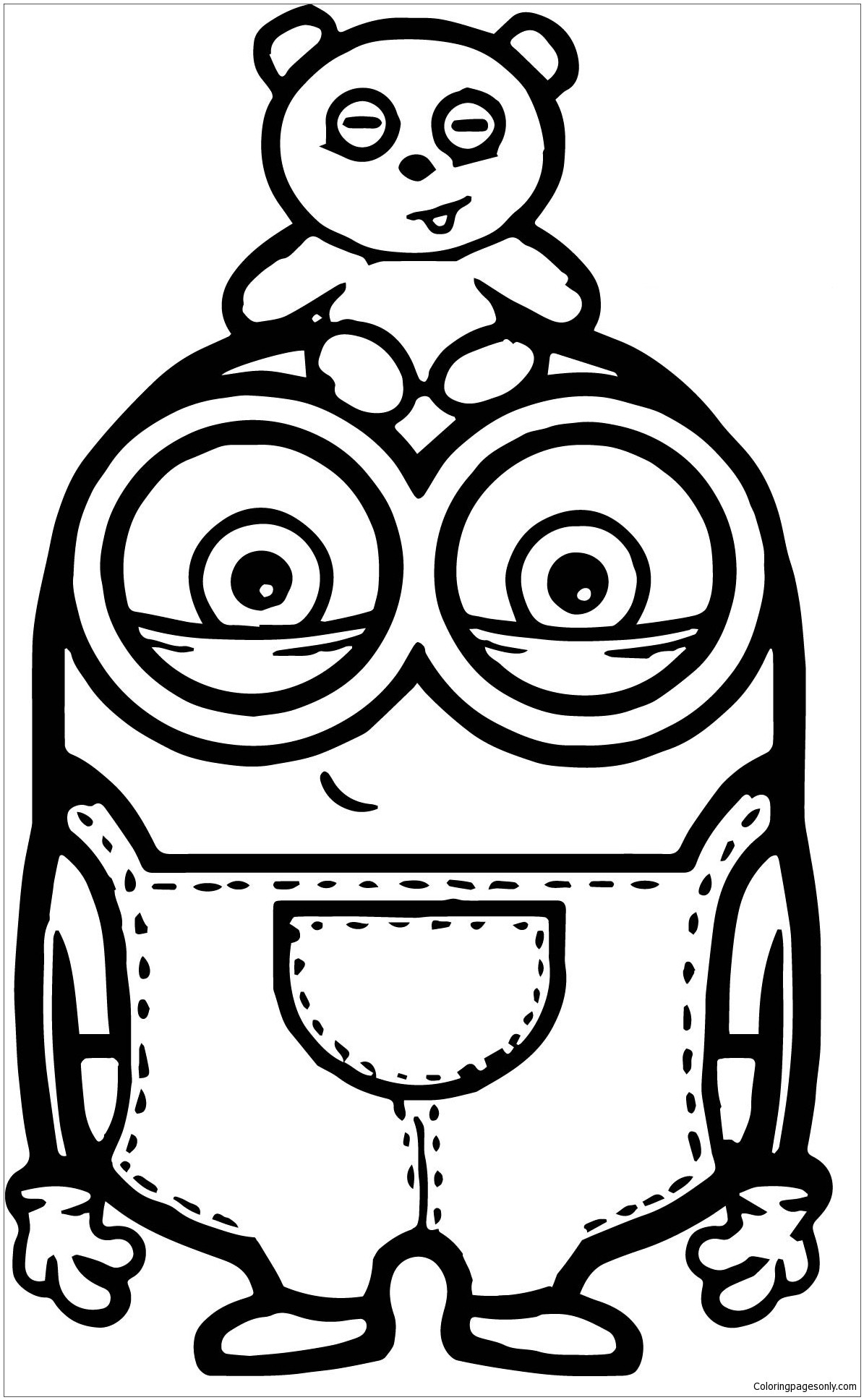 Minion Stuart Coloring Pages FREE Printable 57