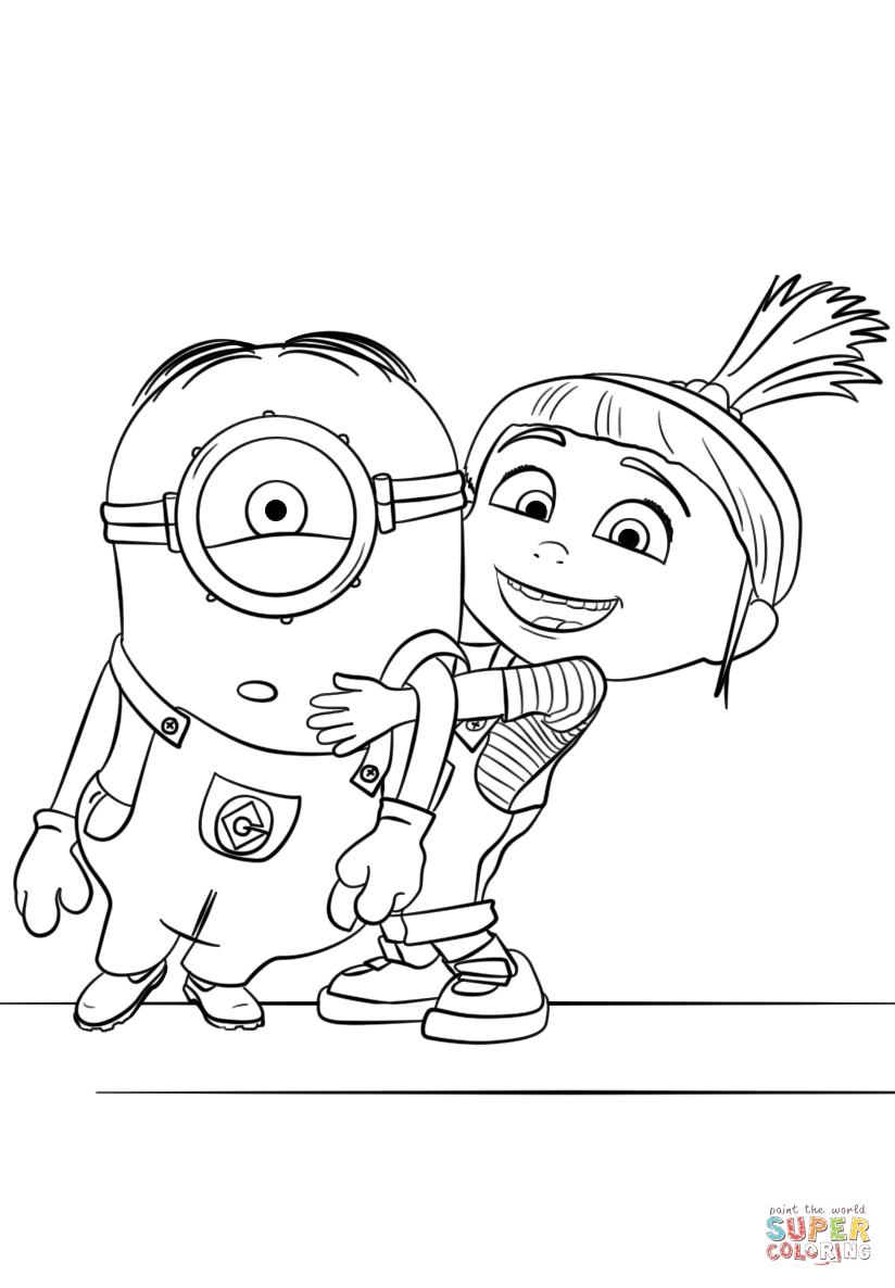 Minion Stuart Coloring Pages FREE Printable 84