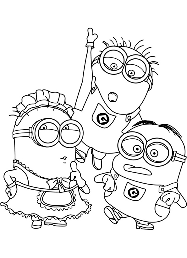 Minion Stuart Coloring Pages FREE Printable 89