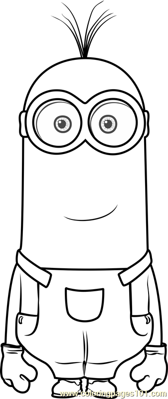 Minion Stuart Coloring Pages FREE Printable 93