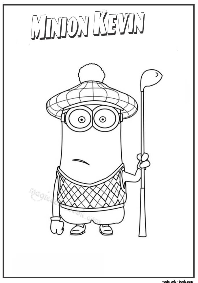 Minion Stuart Coloring Pages FREE Printable 98