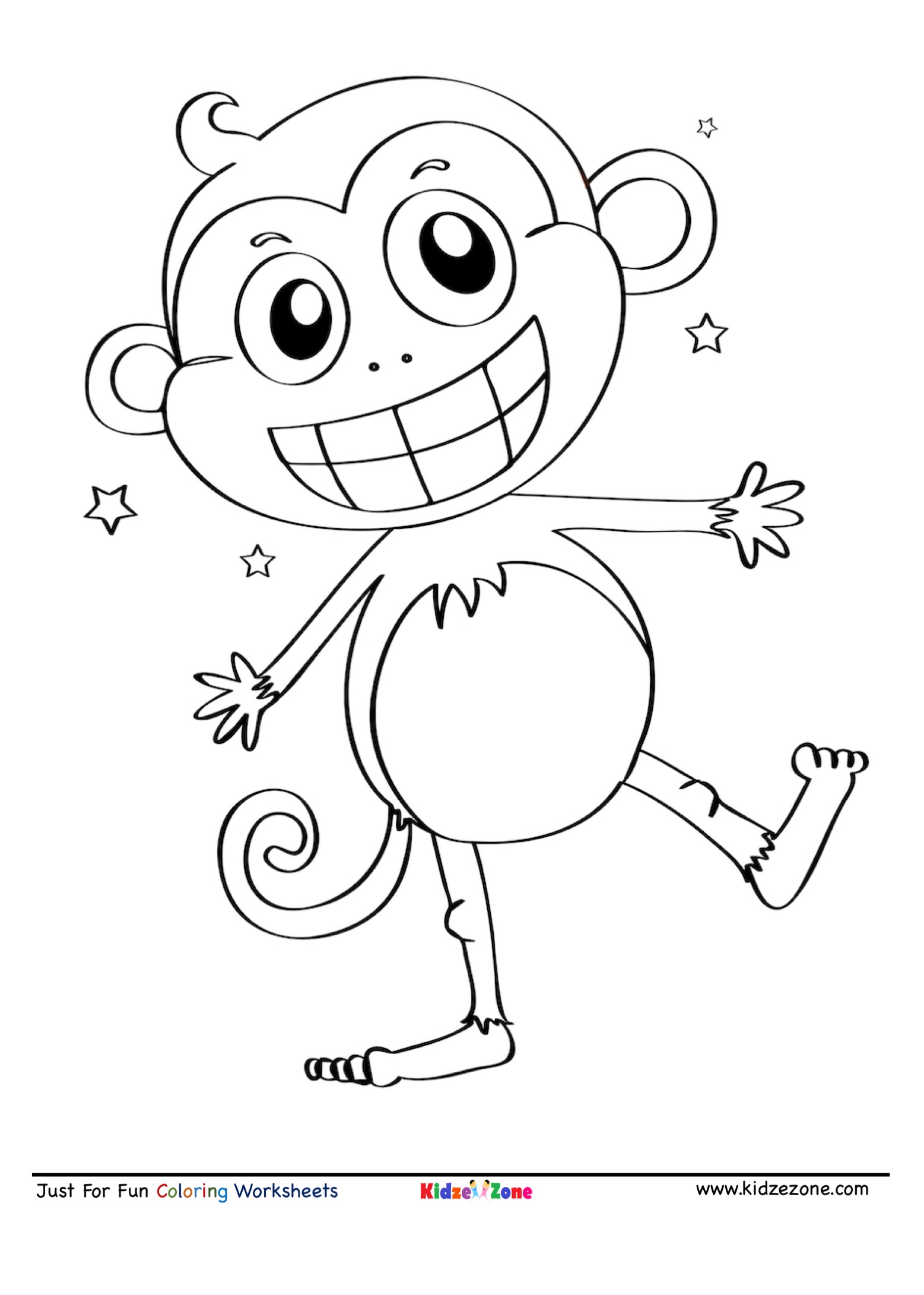 Monkey Coloring Pages Free Printable 101