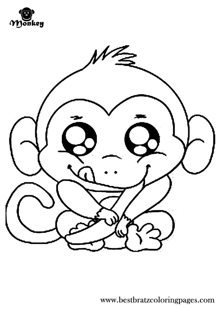 Monkey Coloring Pages Free Printable 103