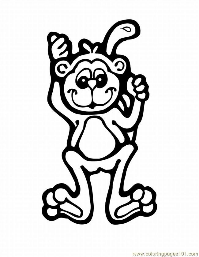 Monkey Coloring Pages Free Printable 104