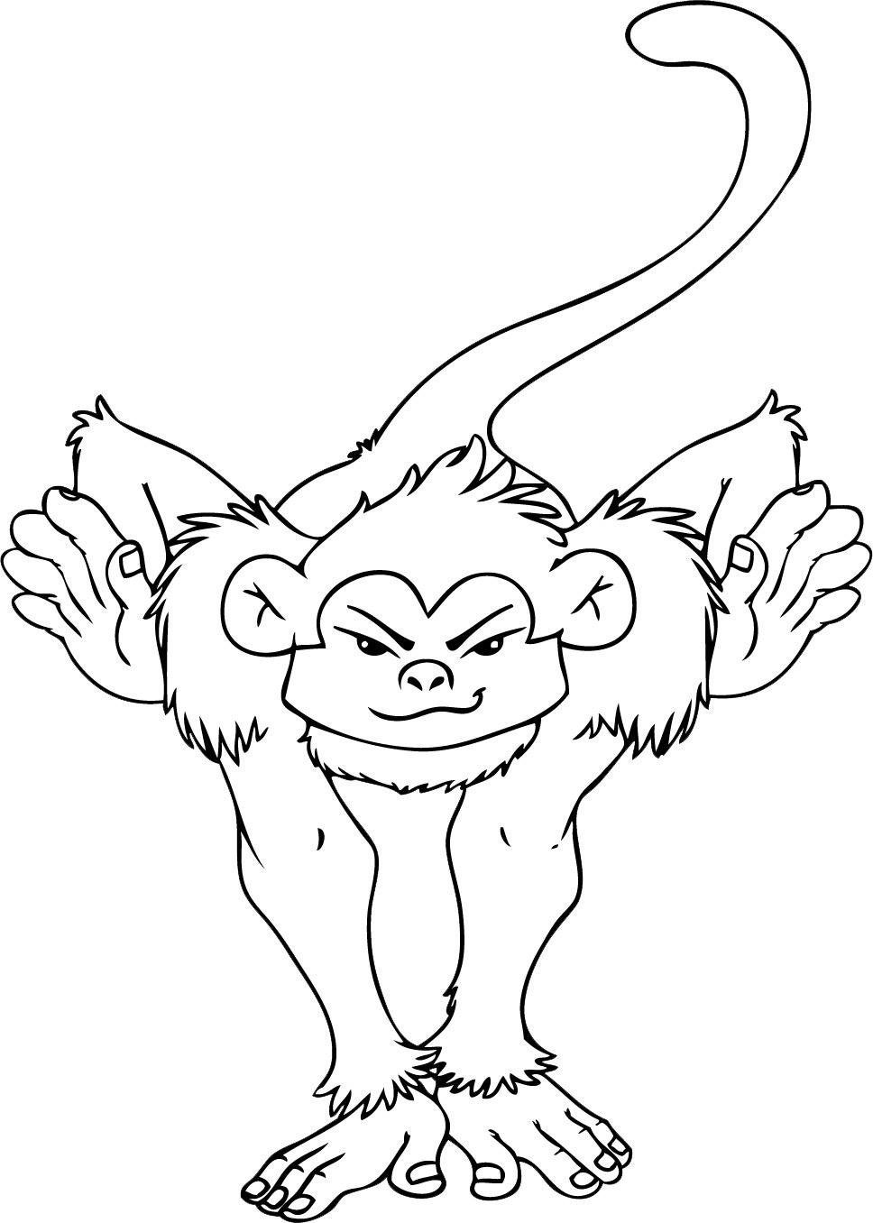 Monkey Coloring Pages Free Printable 85