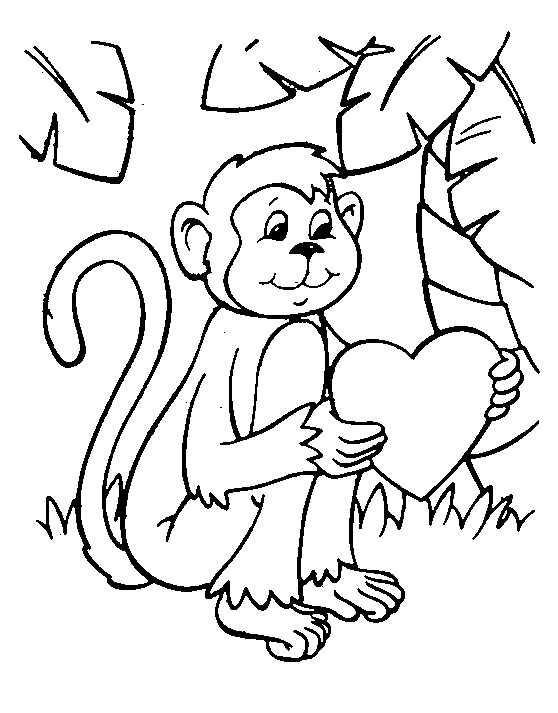 Monkey Coloring Pages Free Printable 89