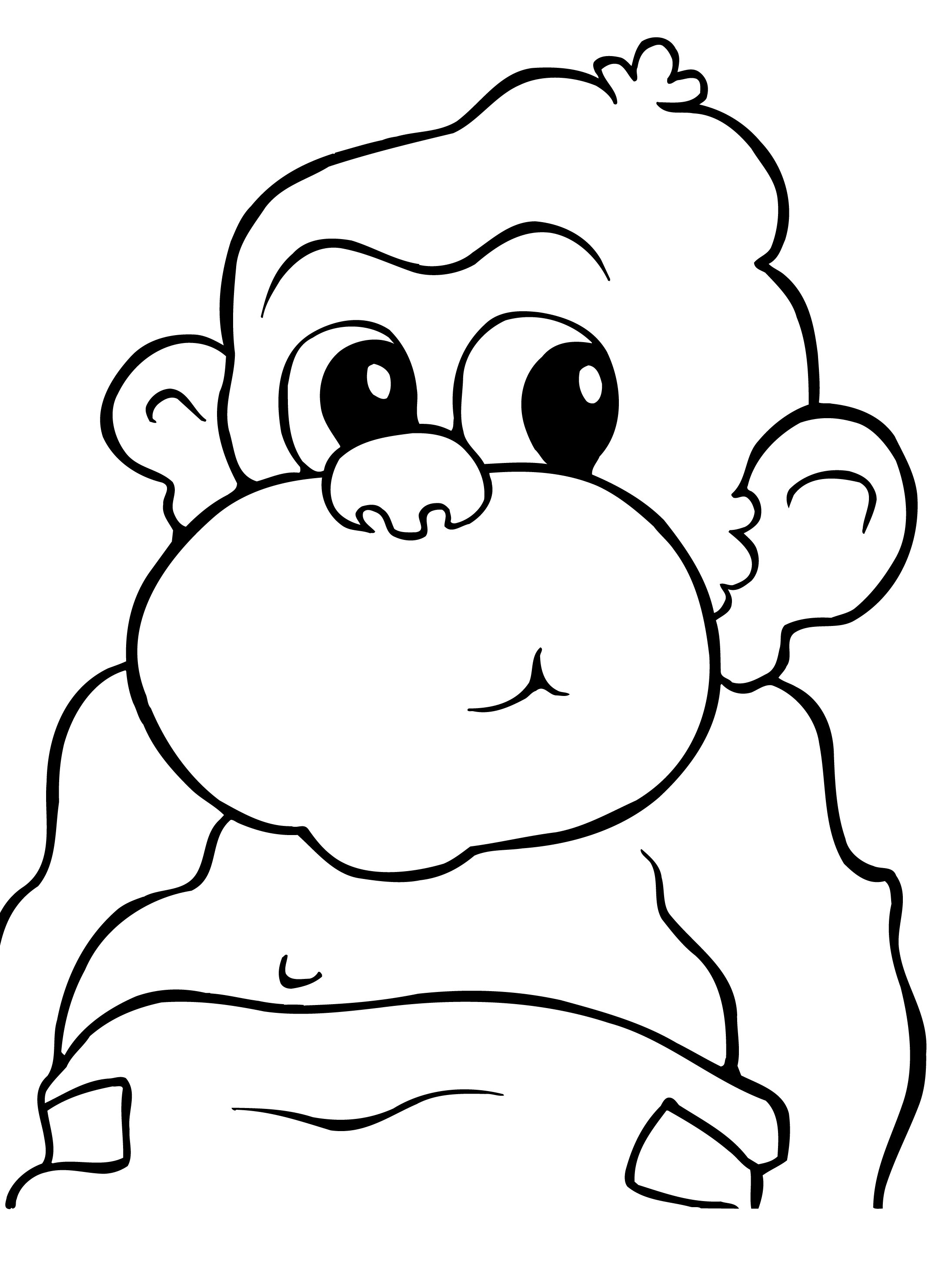 Monkey Coloring Pages Free Printable 99