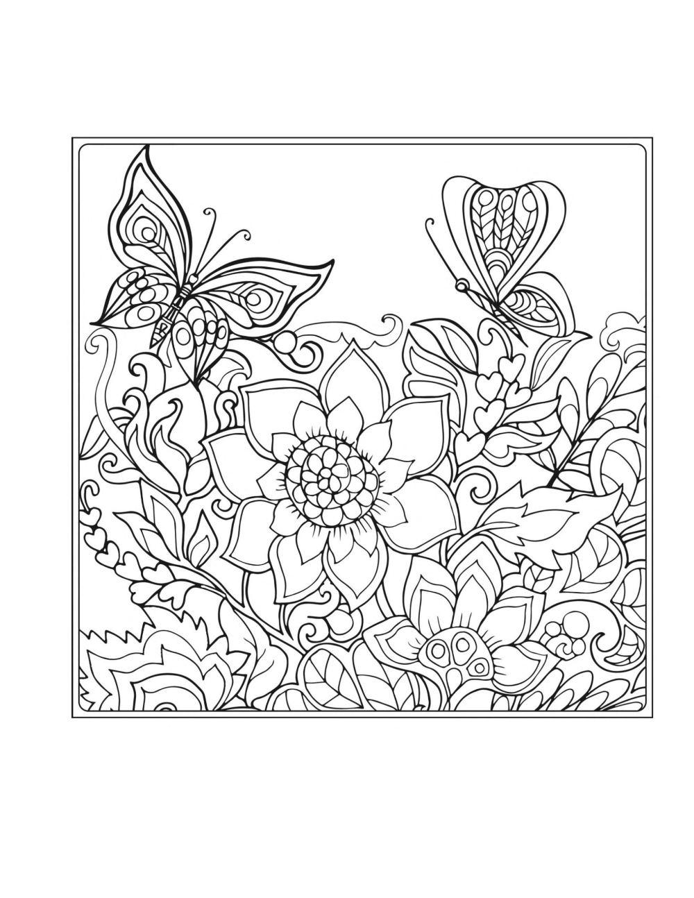 Printable Flower Coloring Pages Aesthetic 15