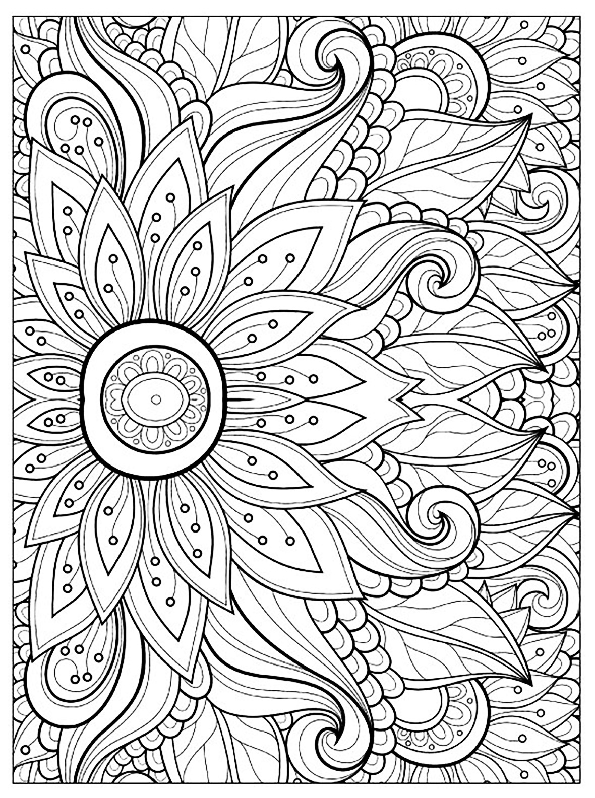 Printable Flower Coloring Pages Aesthetic 151