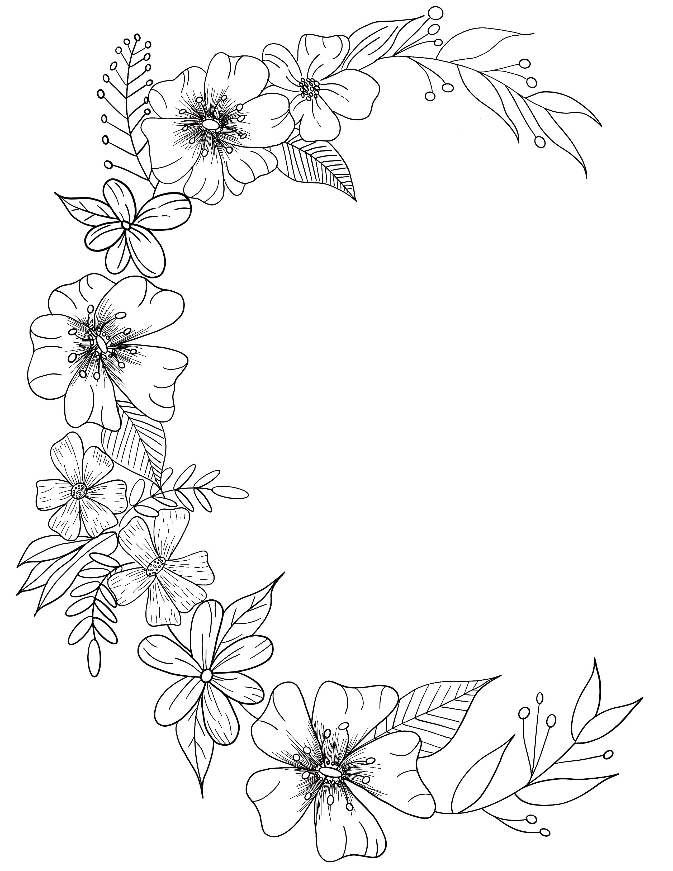 Printable Flower Coloring Pages Aesthetic 153