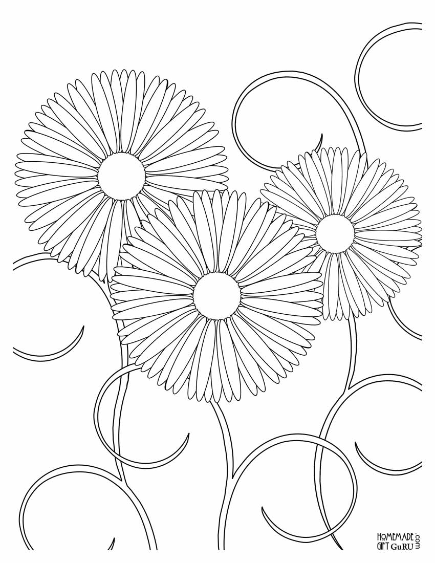 Printable Flower Coloring Pages Aesthetic 168