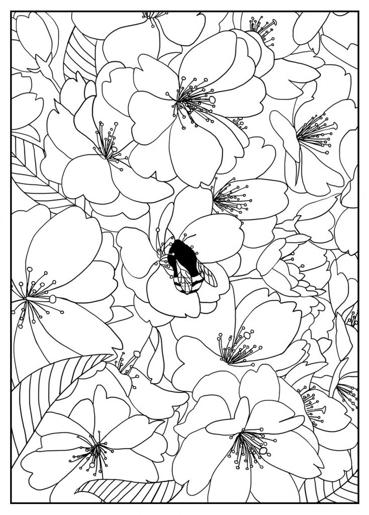 Printable Flower Coloring Pages Aesthetic 186