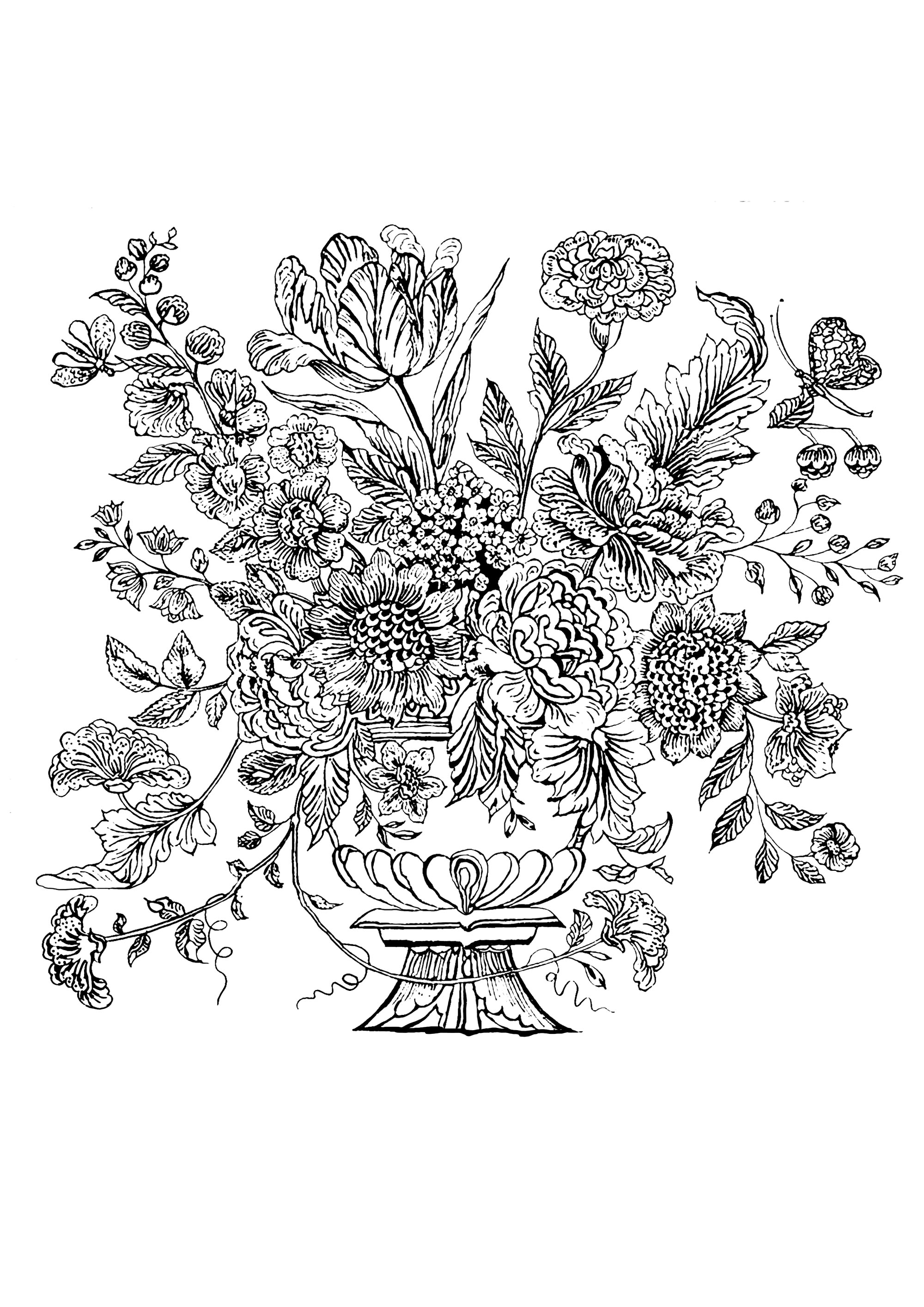 Printable Flower Coloring Pages Aesthetic 20