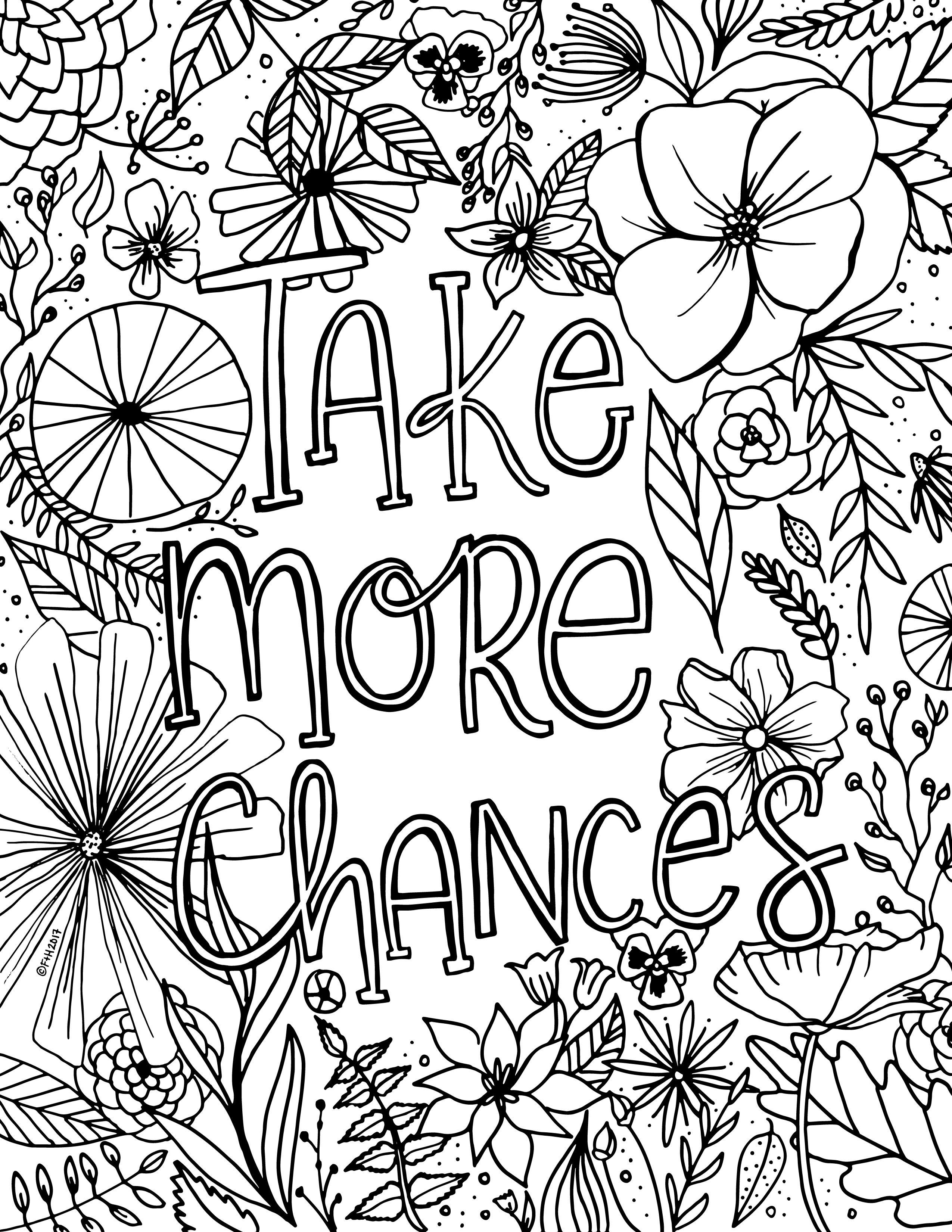 Printable Flower Coloring Pages Aesthetic 3