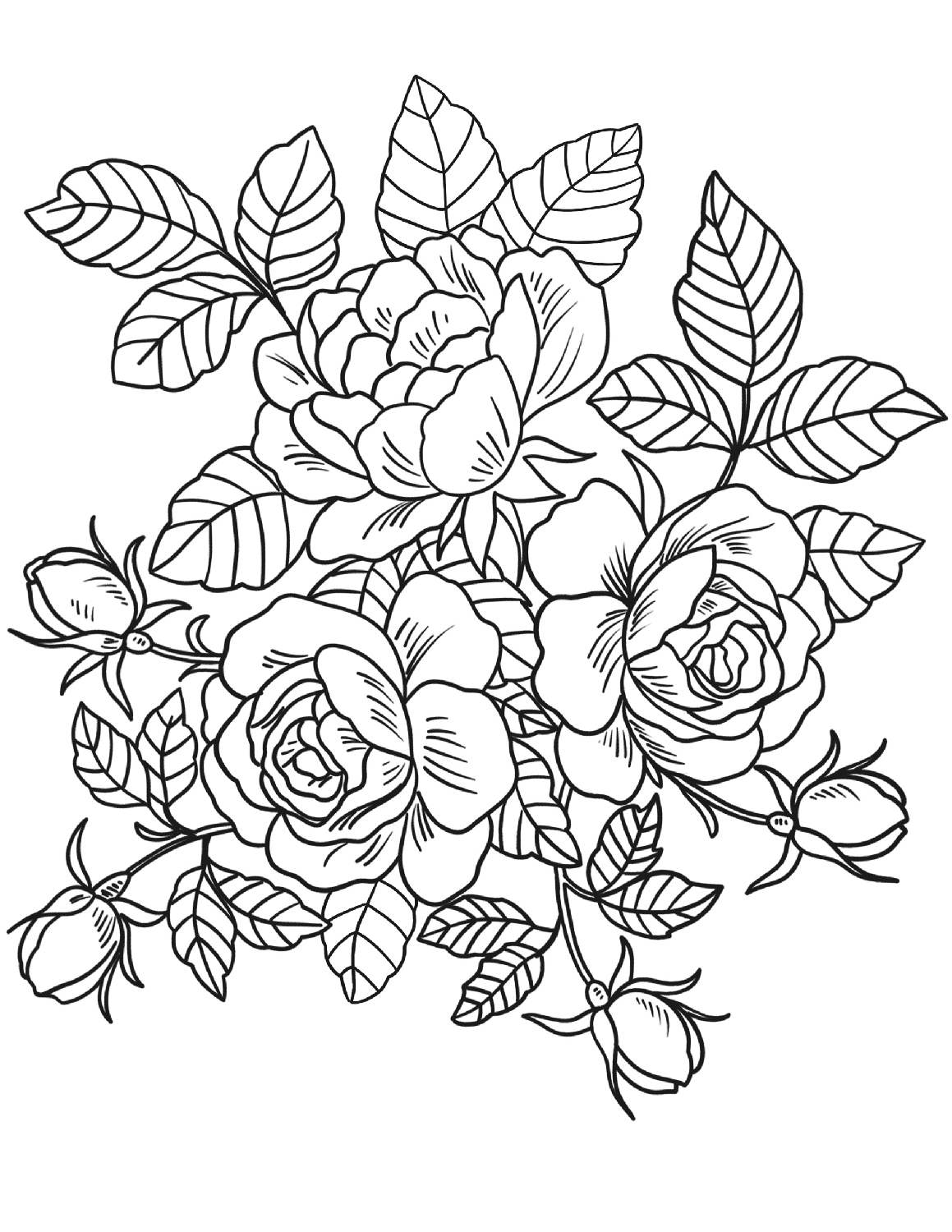 Printable Flower Coloring Pages Aesthetic 33