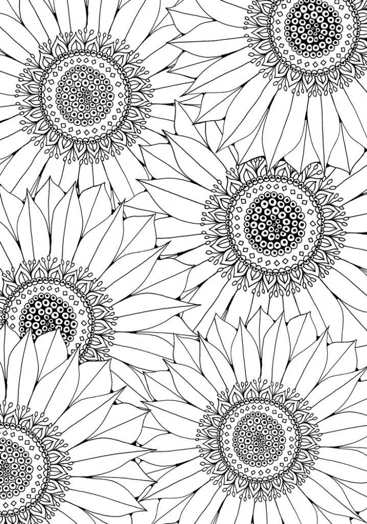 Printable Flower Coloring Pages Aesthetic 35