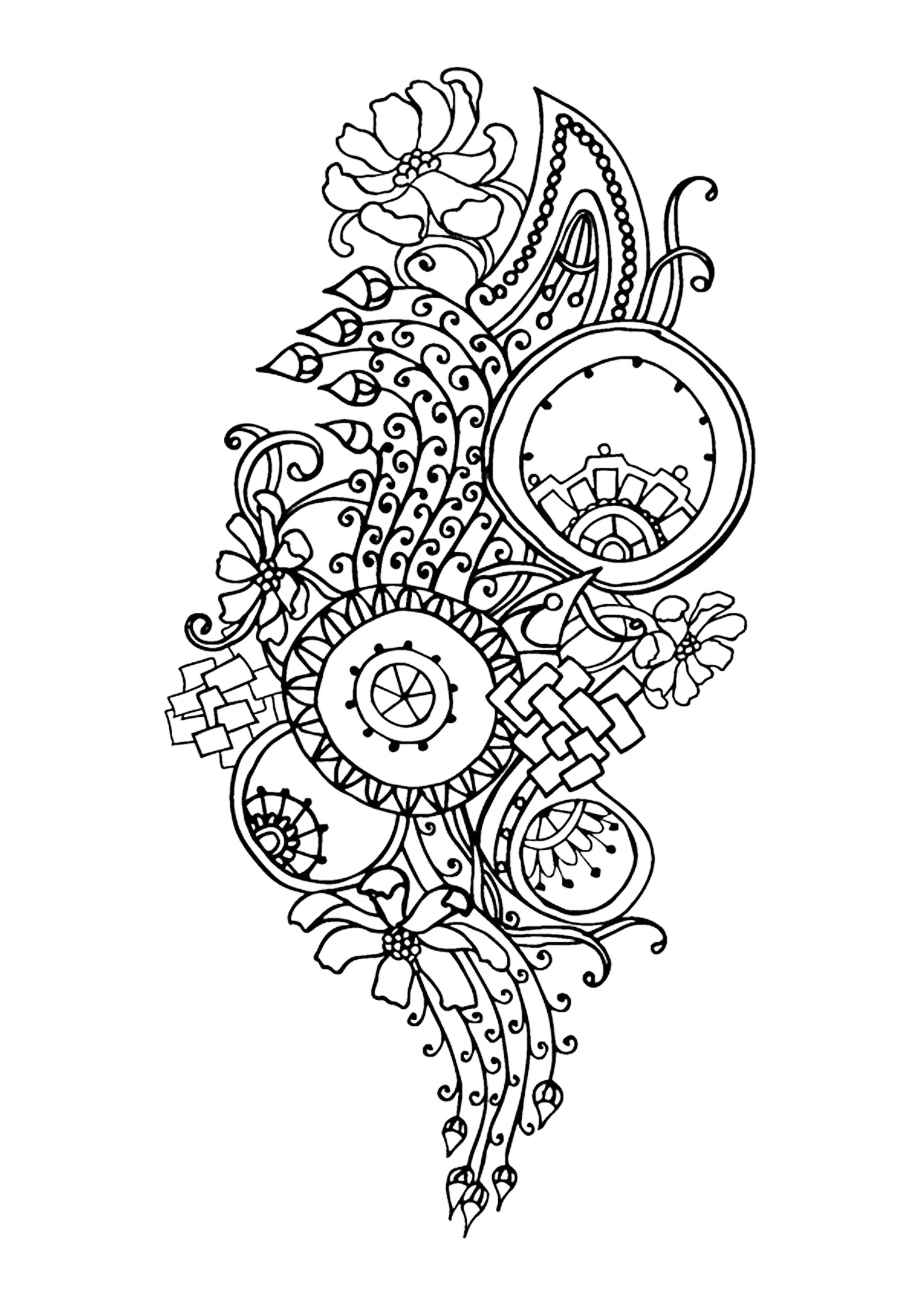 Printable Flower Coloring Pages Aesthetic 39