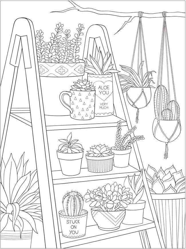 Printable Flower Coloring Pages Aesthetic 4