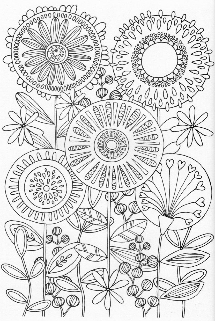 Printable Flower Coloring Pages Aesthetic 40