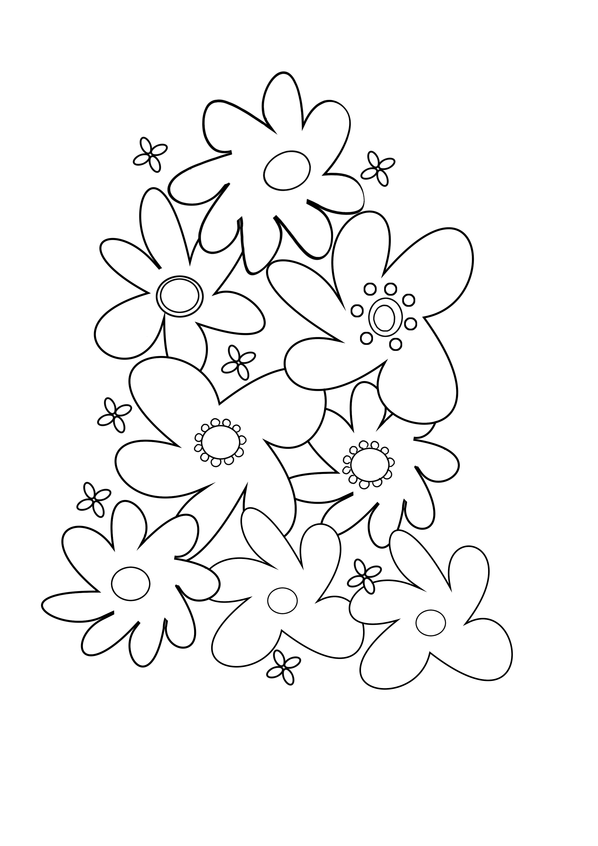 Printable Flower Coloring Pages Aesthetic 41