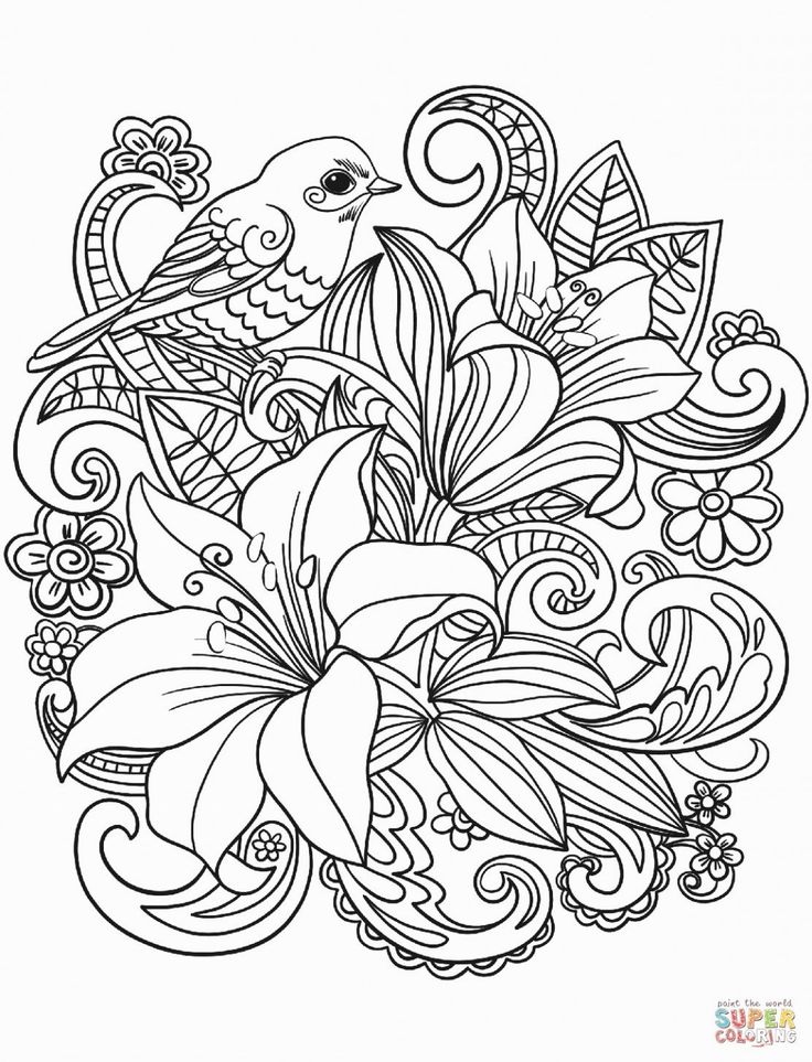 Printable Flower Coloring Pages Aesthetic 44