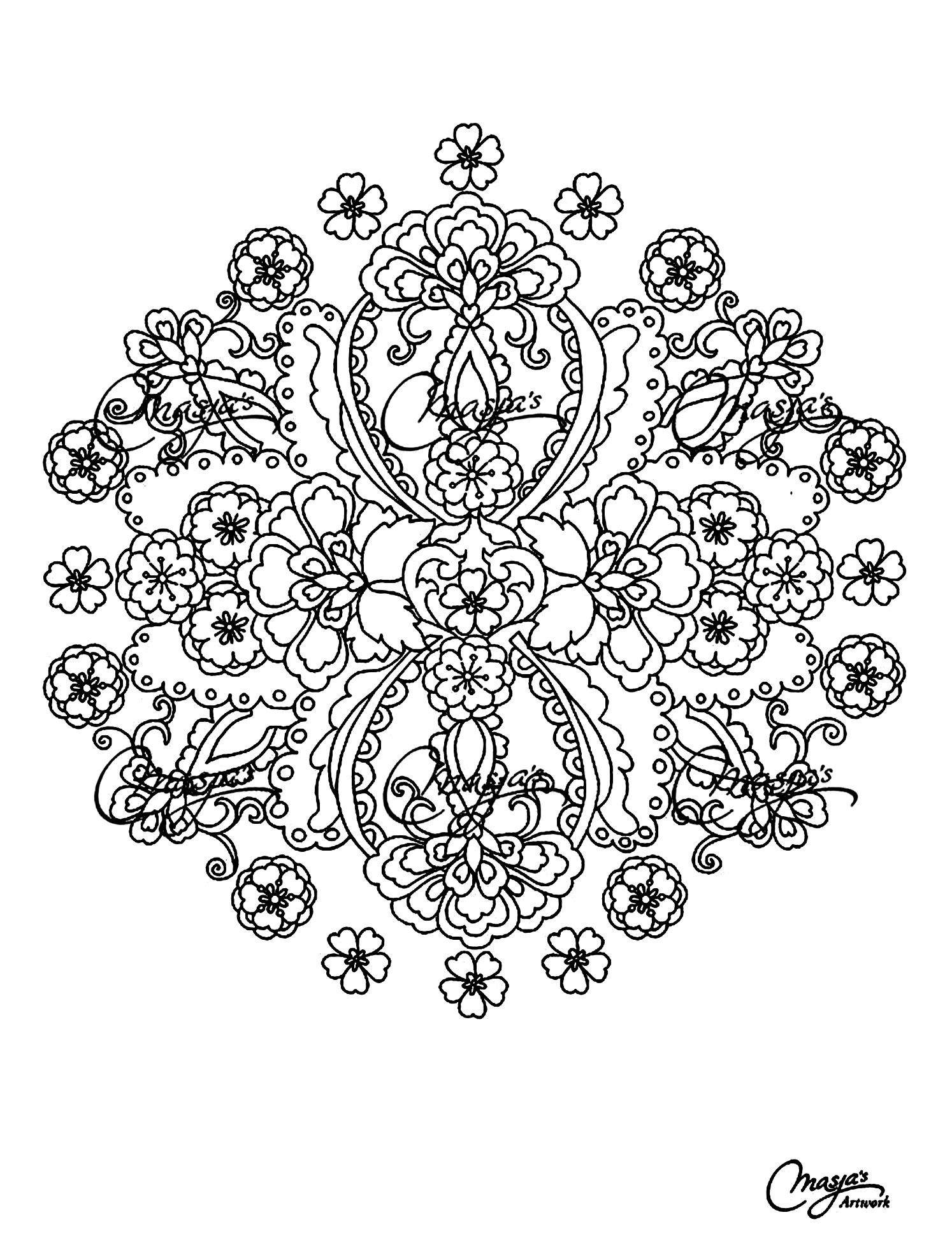 Printable Flower Coloring Pages Aesthetic 51