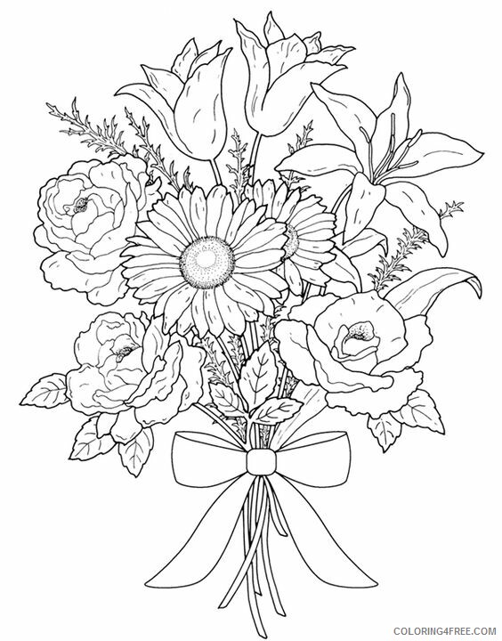 Printable Flower Coloring Pages Aesthetic 69