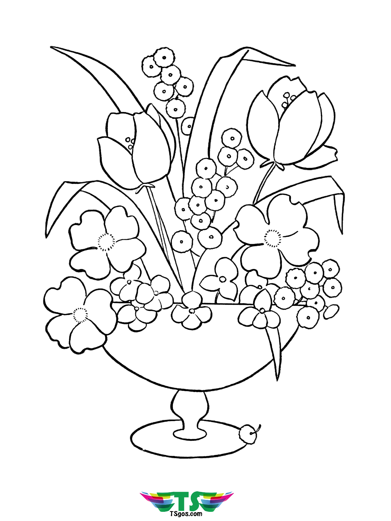 Printable Flower Coloring Pages Aesthetic 84