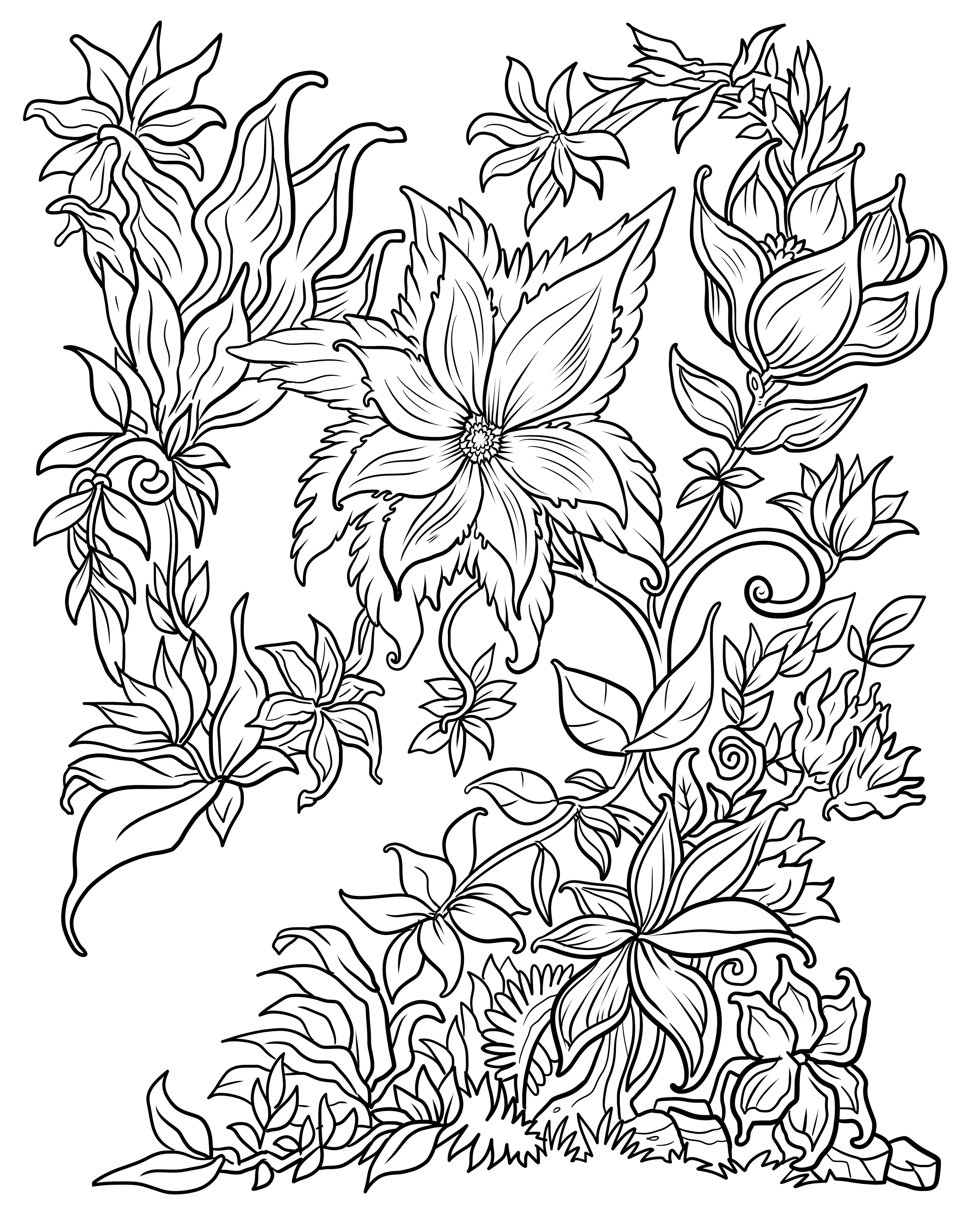 Printable Flower Coloring Pages Aesthetic 91