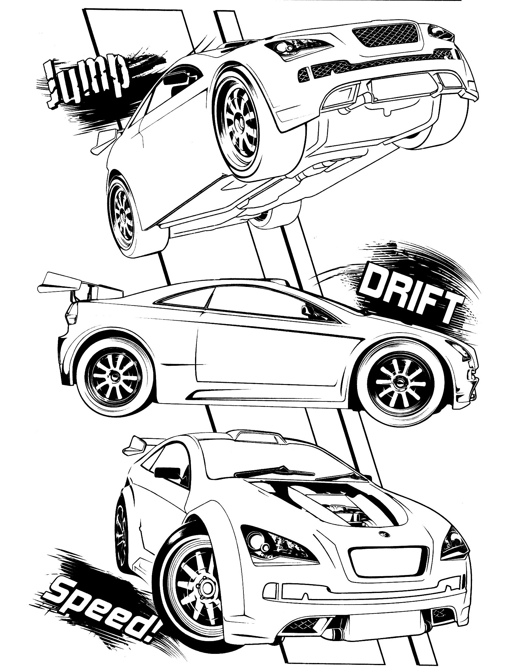 Race Car Coloring Pages for Kids 104