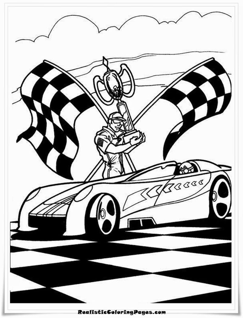 Race Car Coloring Pages for Kids 18