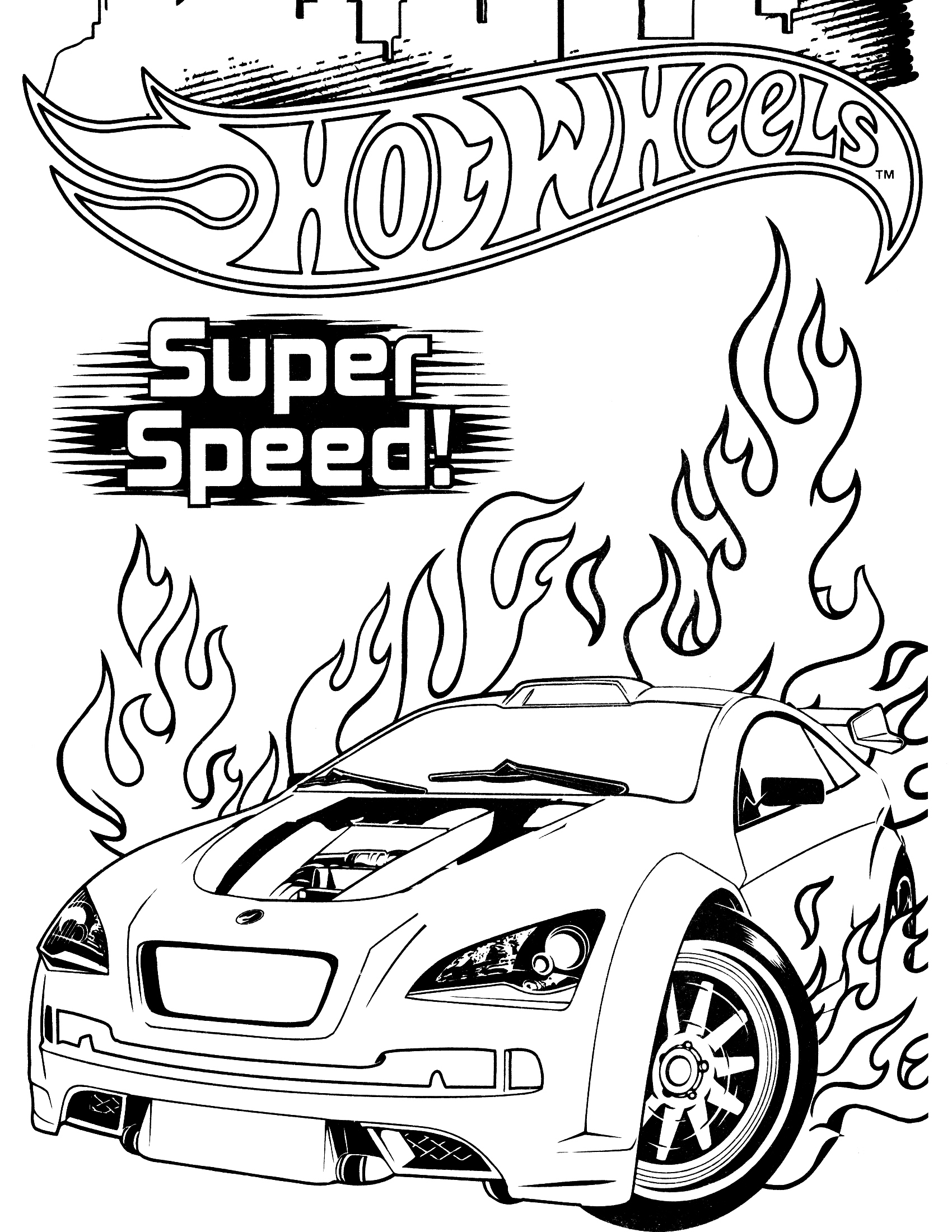 Race Car Coloring Pages for Kids 19