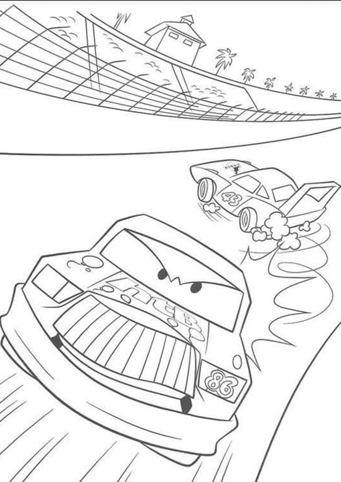 Race Car Coloring Pages for Kids 2