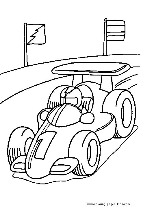 Race Car Coloring Pages for Kids 34