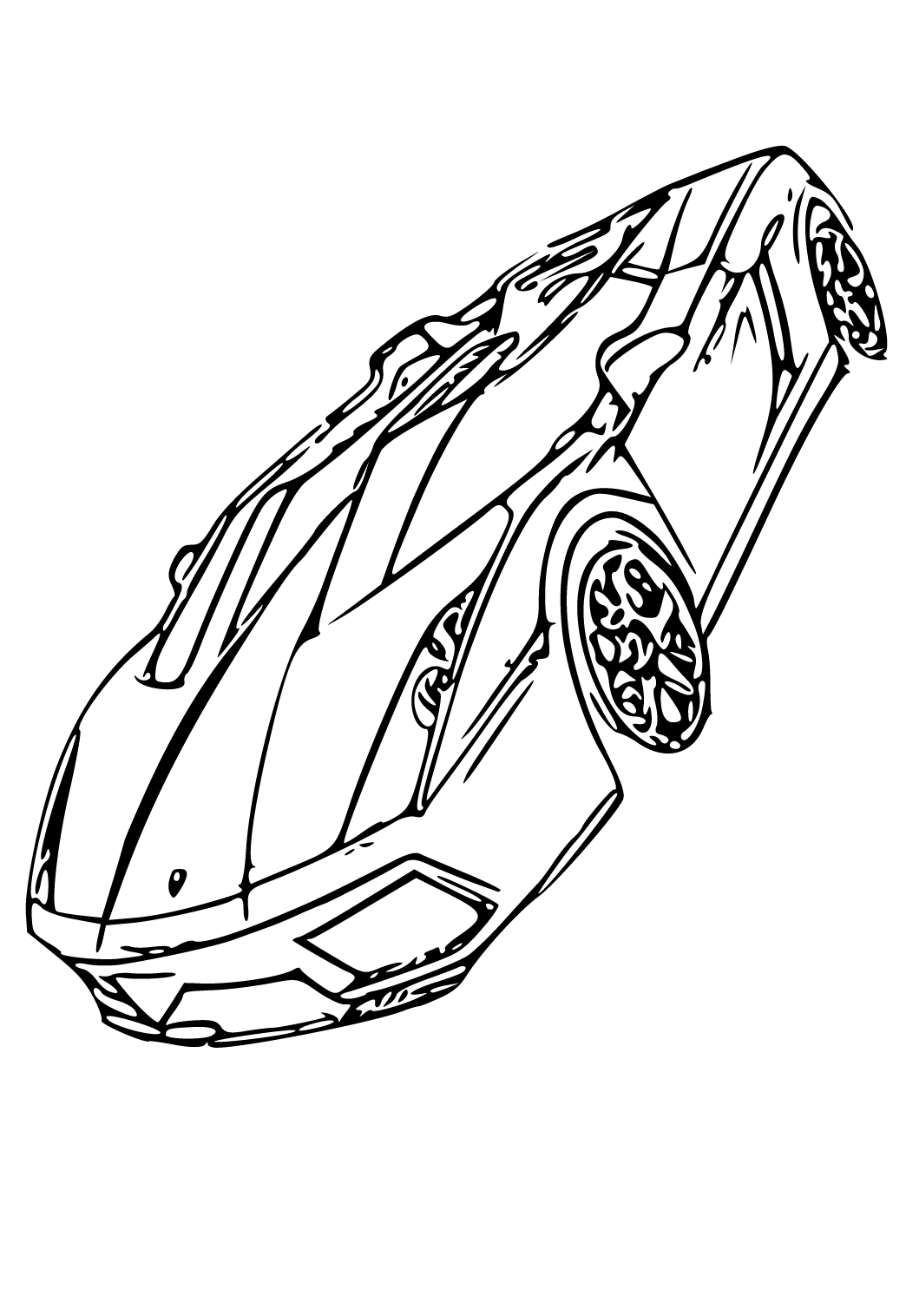 Race Car Coloring Pages for Kids 4